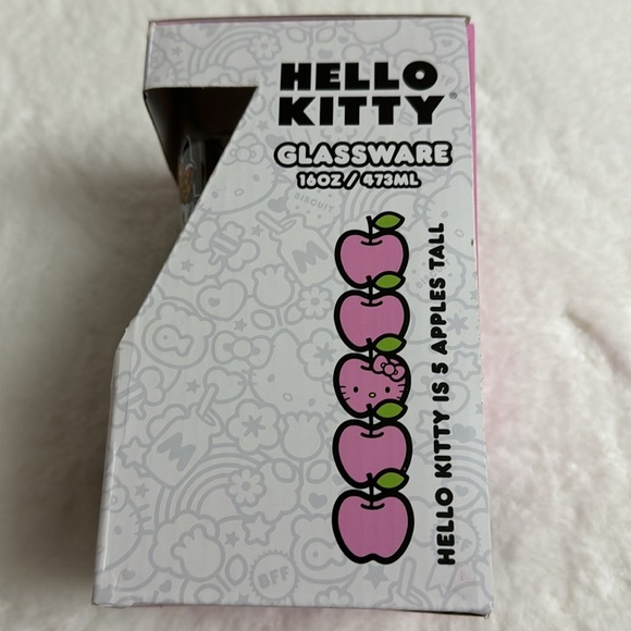 Hello Kitty Halloween Glitter Glassware Cup NEW Tik Tok 16oz Sparkle Glass - Picture 3 of 9